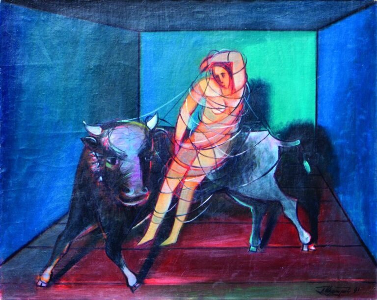 "The Abduction of Europe", 1991, 80X100