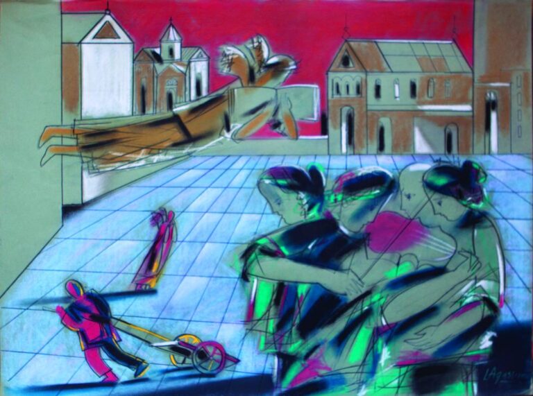 “Square” 1996, 50X65cm, pastel, paper